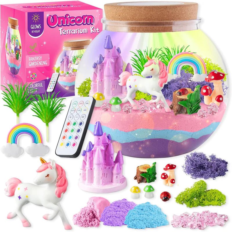 Mermaid Light-Up Terrarium Kit for Kids | Favipink - favipink11