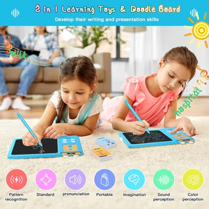 Smart Card Writing Board for Kids – LCD Learning Tablet with Flash Cards (3Y+)
