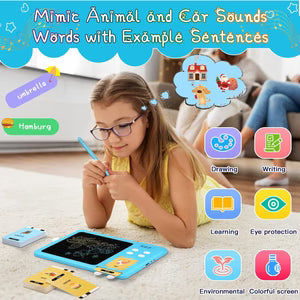 Smart Card Writing Board for Kids – LCD Learning Tablet with Flash Cards (3Y+)