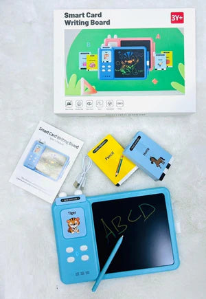 Smart Card Writing Board for Kids – LCD Learning Tablet with Flash Cards (3Y+)